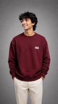 HAVENLOOP Men's Sweatshirt Maroon 320 GSM Cotton