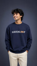 HAVENLOOP Men's Sweatshirt Blue 320 GSM Cotton